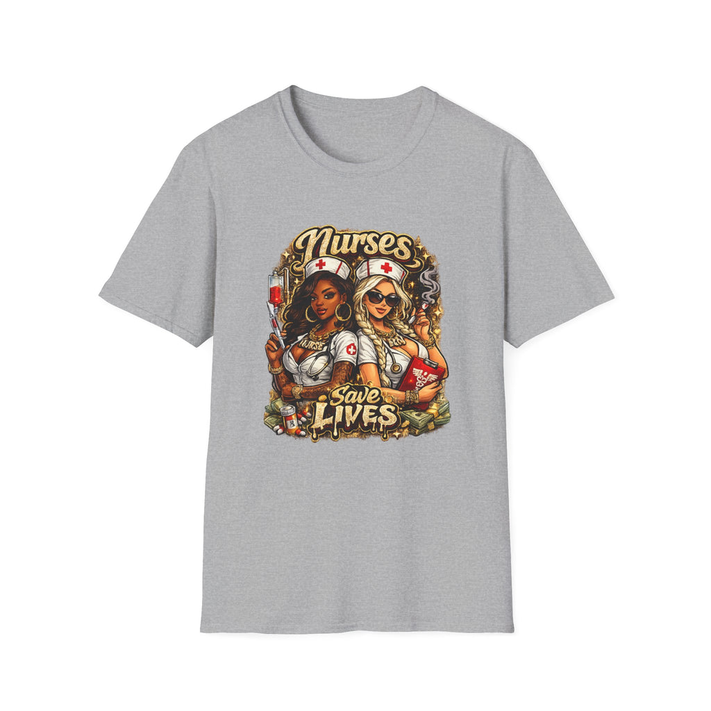 Nurses Save Lives T-Shirt | Nurse Appreciation Gift | Bold Nurse Graphic Tee