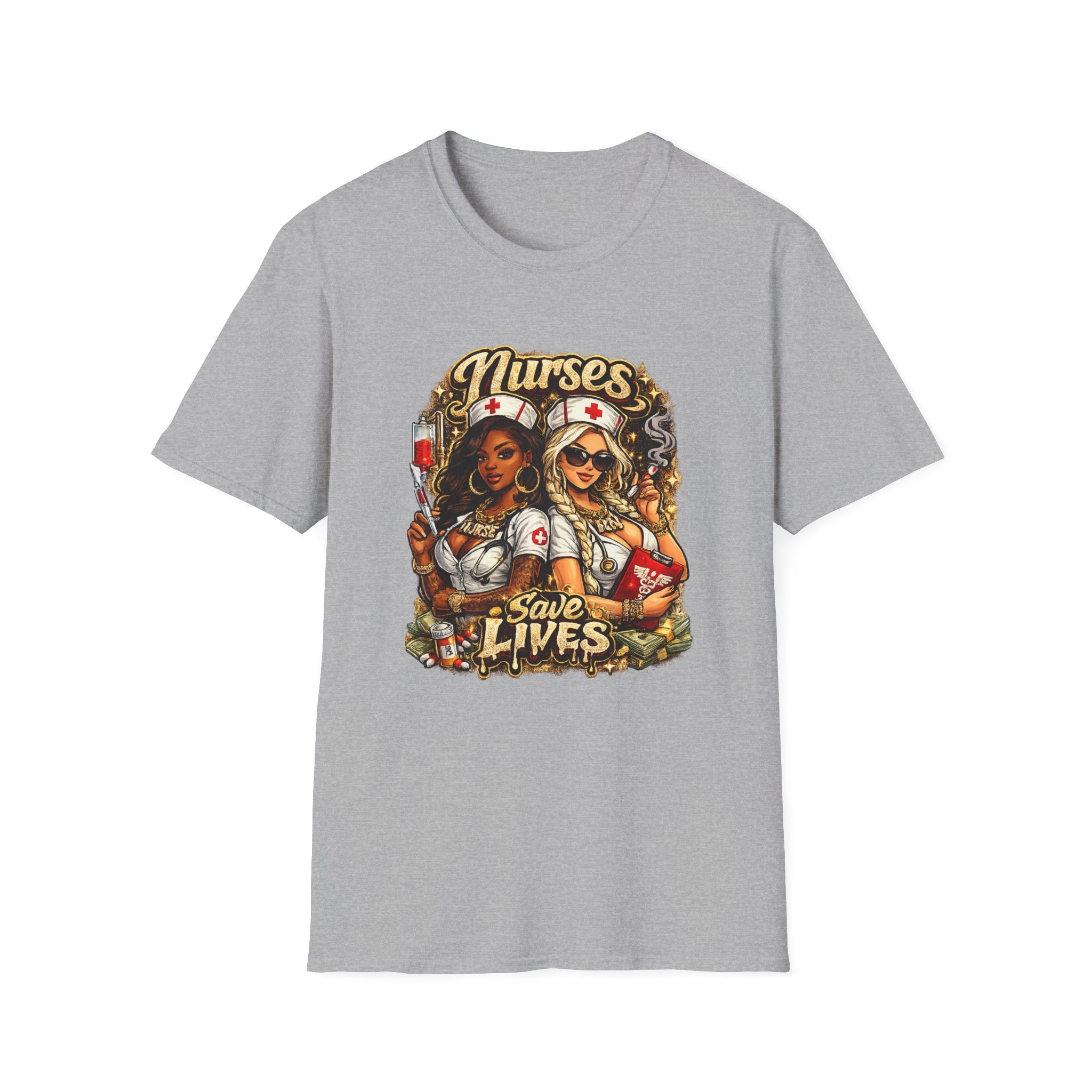 Nurses Save Lives T-Shirt | Nurse Appreciation Gift | Bold Nurse Graphic Tee