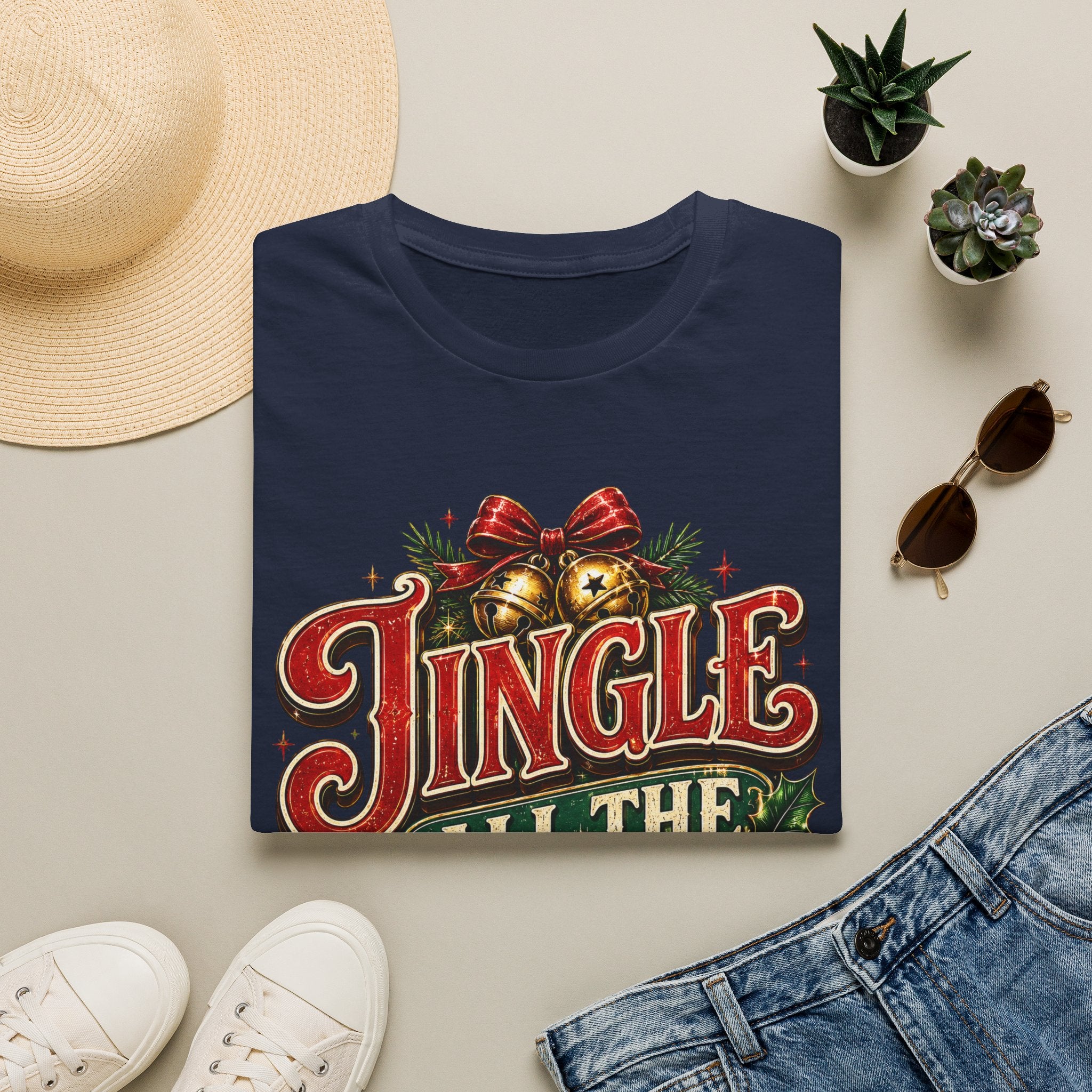 Jingle All the Way Shirt – Vintage Christmas Tee | Classic Holiday Gift