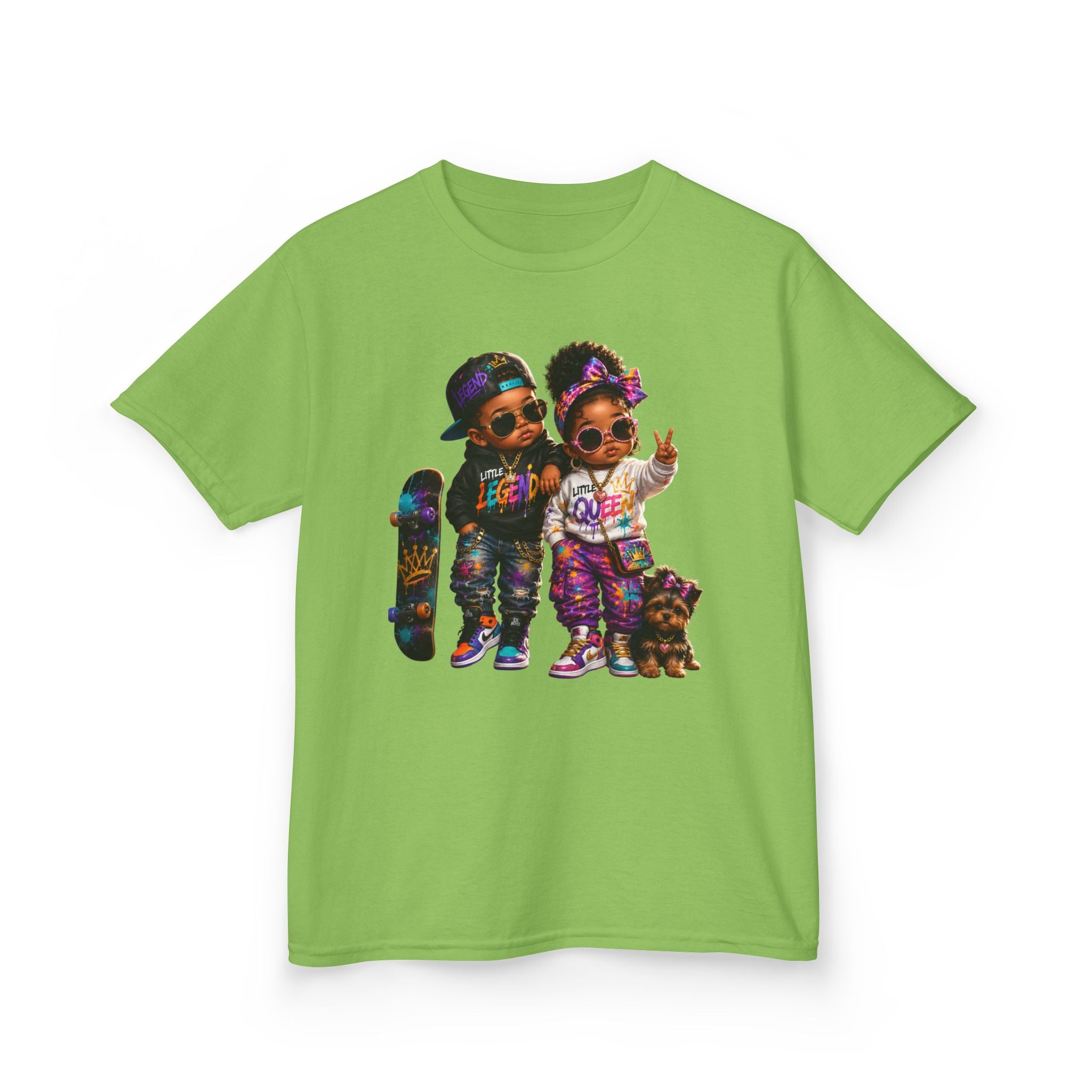 Little Legend & Little Queen T-Shirt | Back to School Hip Hop Kids Graphic Tee | Urban Streetwear Shirt