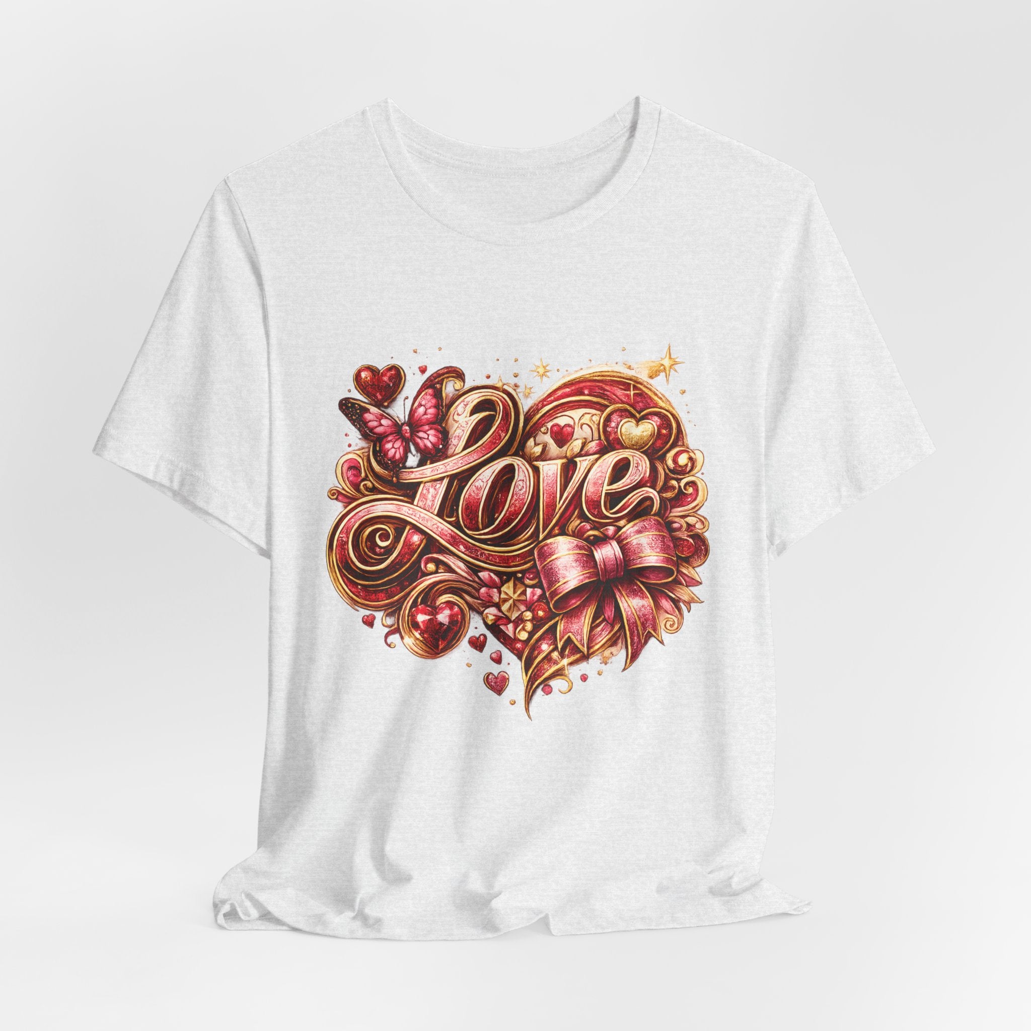 Love – Butterfly & Bow Valentine's Day T-Shirt