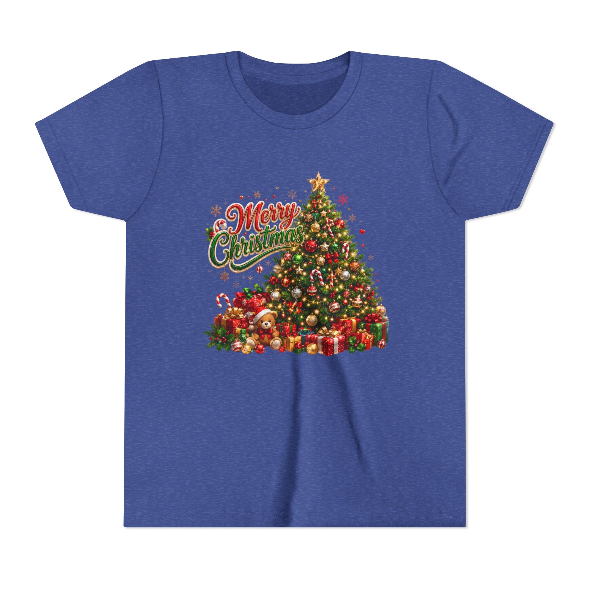 Merry Christmas Tree Shirt – Classic Holiday Tee | Christmas Gift for Kids and Famil