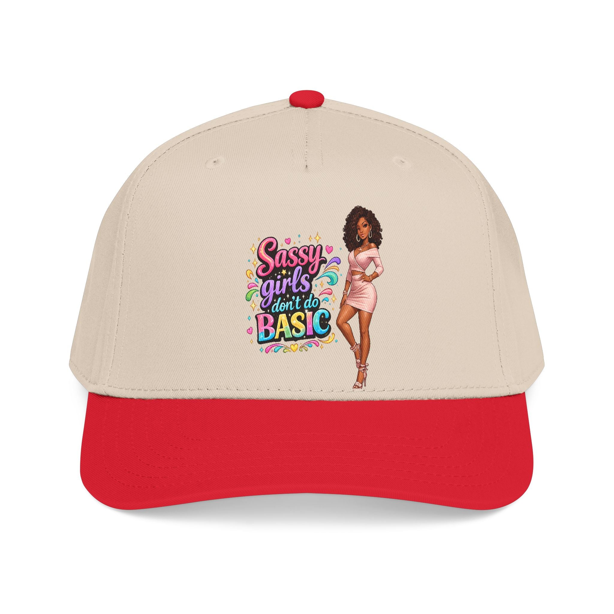 Sassy Girls Don't Do Basic Ball Cap – Royal/Natural