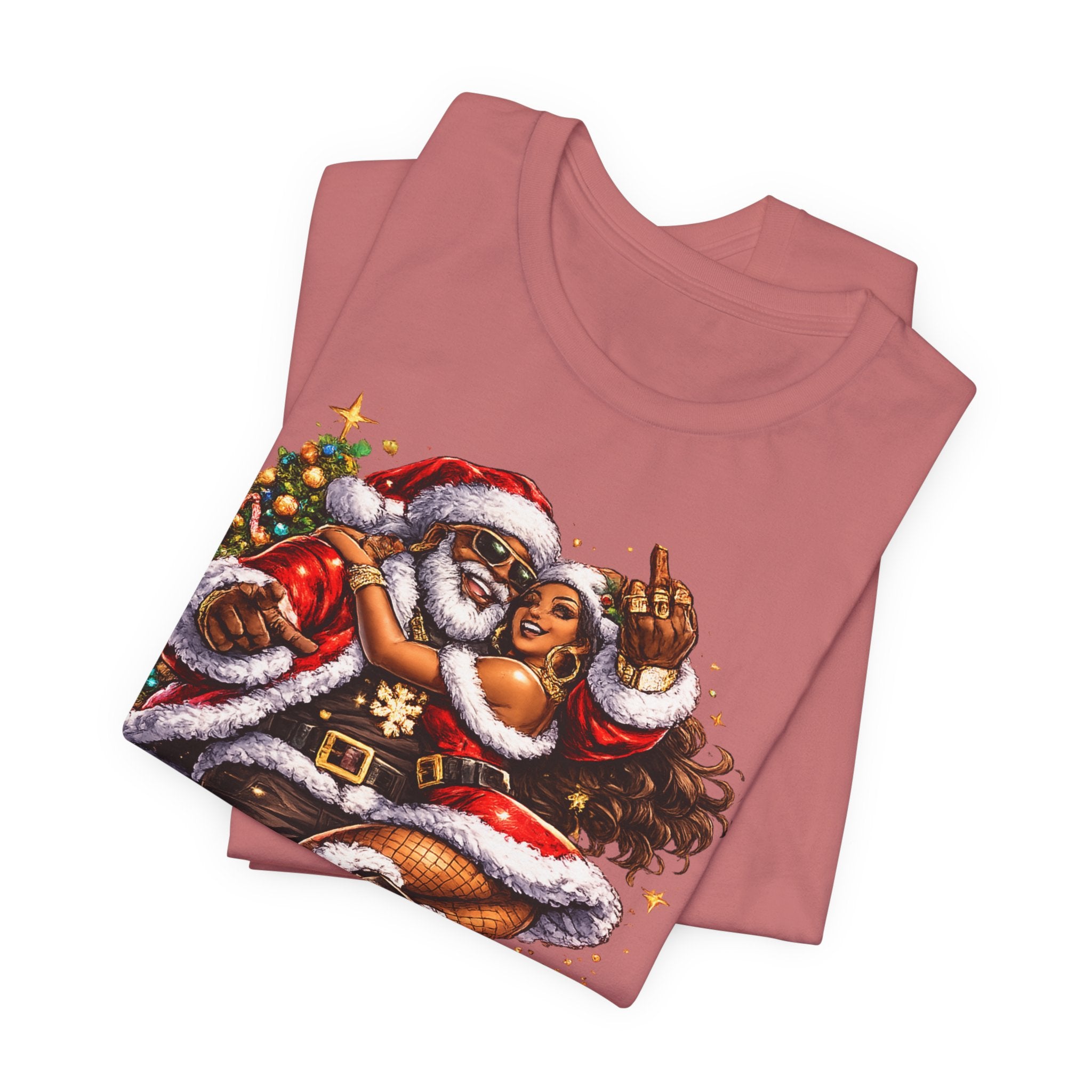 Hip Hop Santa & Mrs. Claus – Urban Christmas T-Shirt