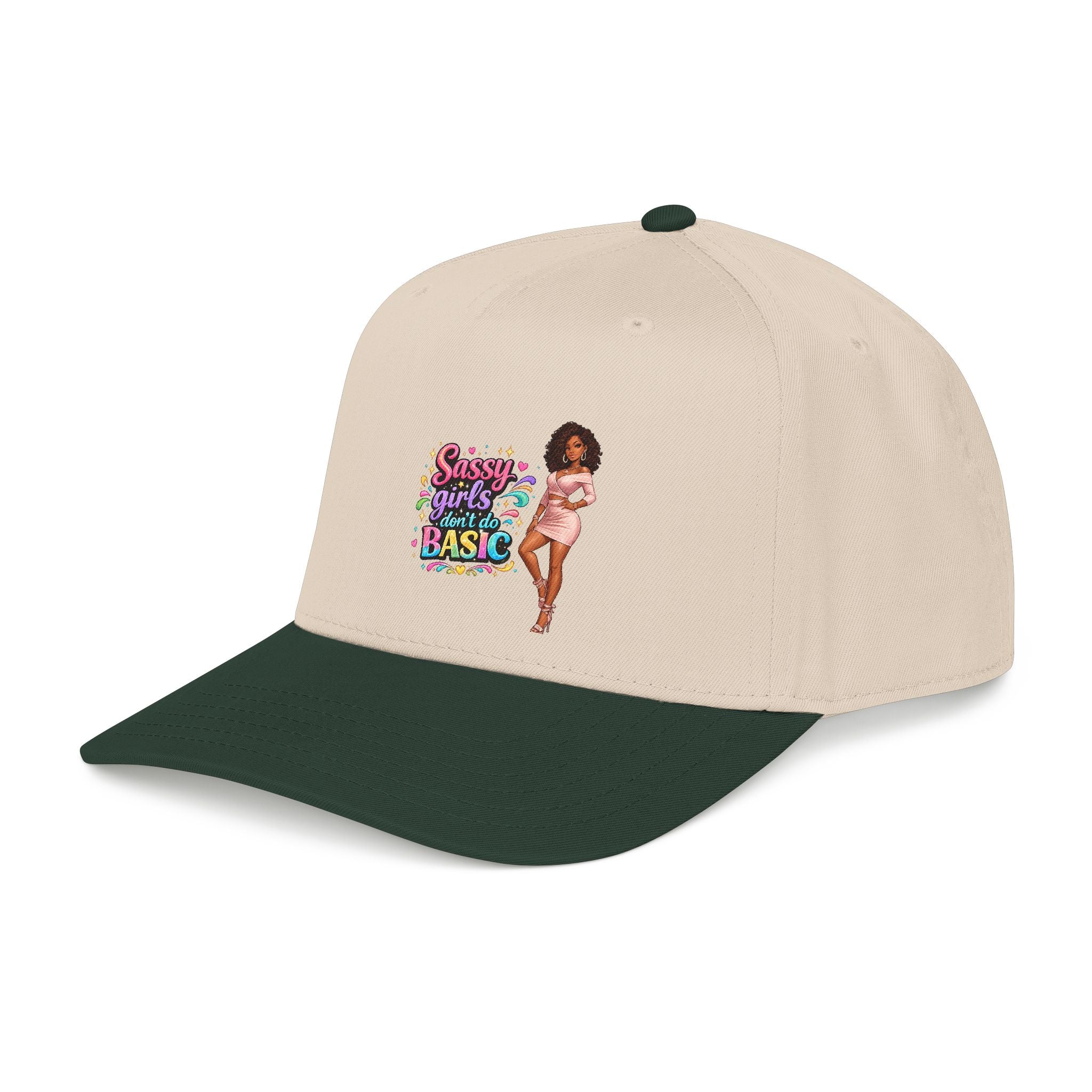 Sassy Girls Don't Do Basic Ball Cap – Royal/Natural