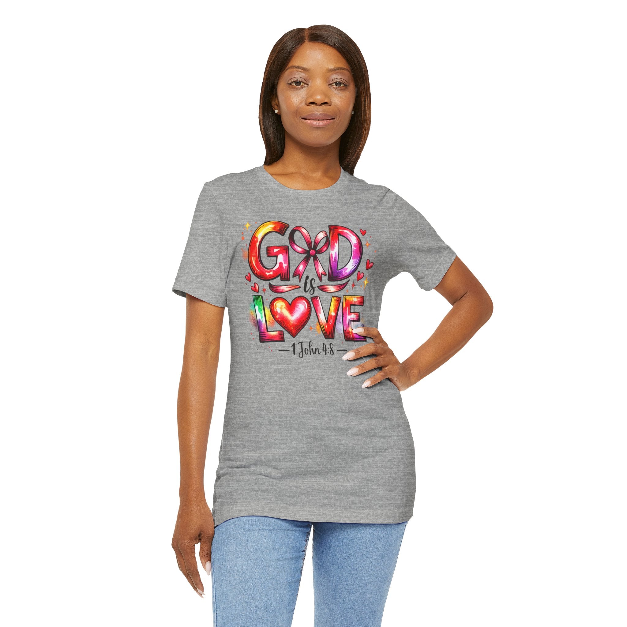God is Love – 1 John 4:8 Christian Faith T-Shirt