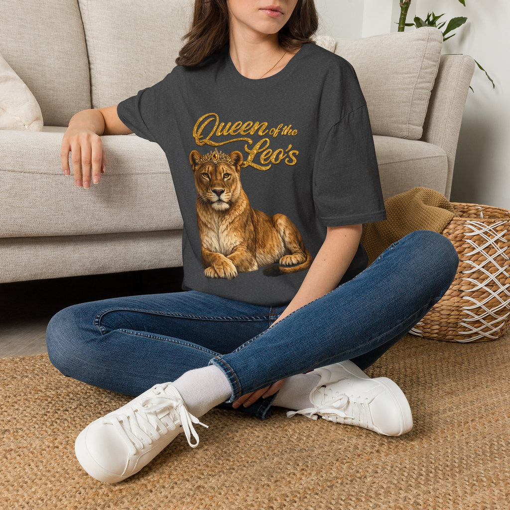 Queen of the Leo's – Lioness Crown Graphic Tee