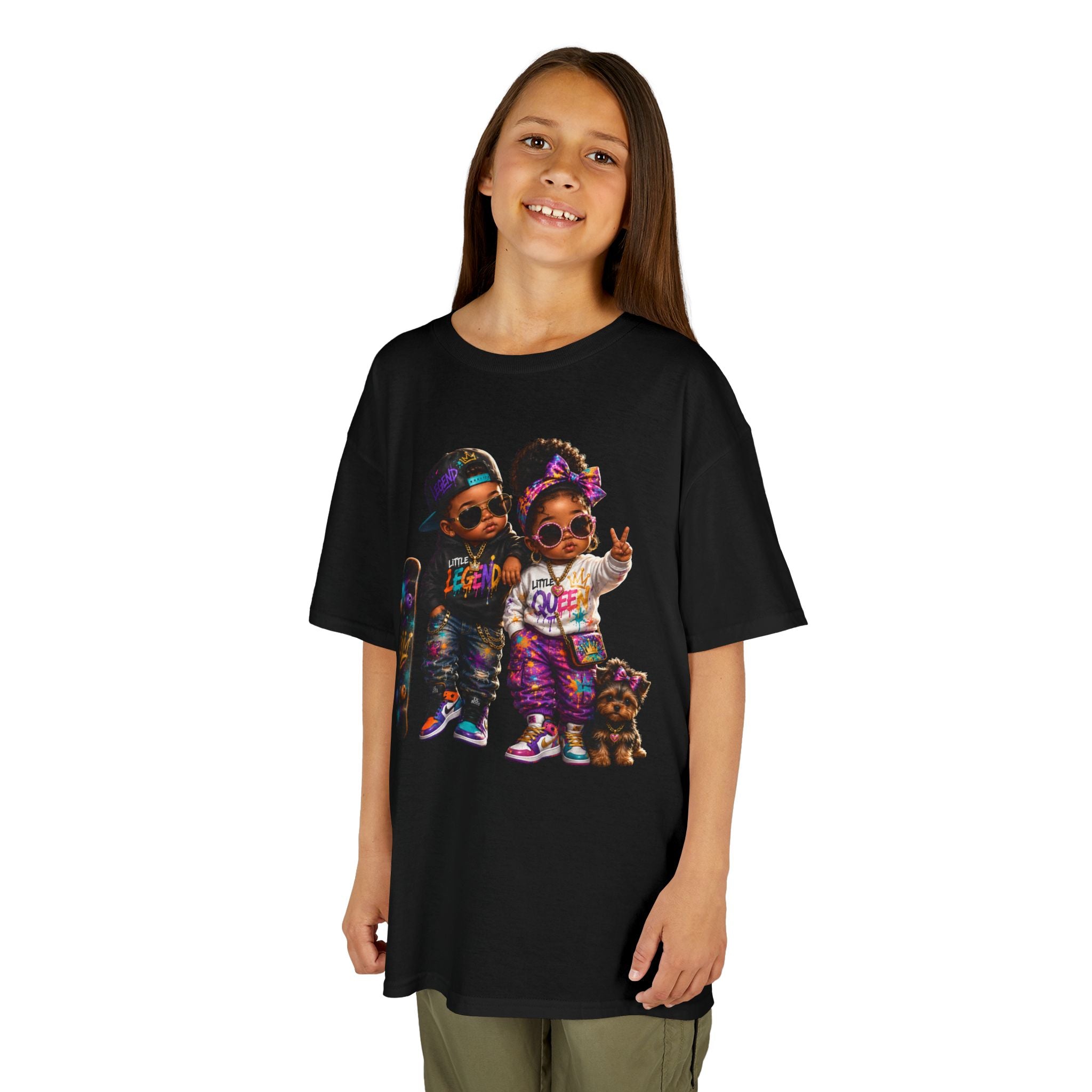 Little Legend & Little Queen T-Shirt | Back to School Hip Hop Kids Graphic Tee | Urban Streetwear Shirt