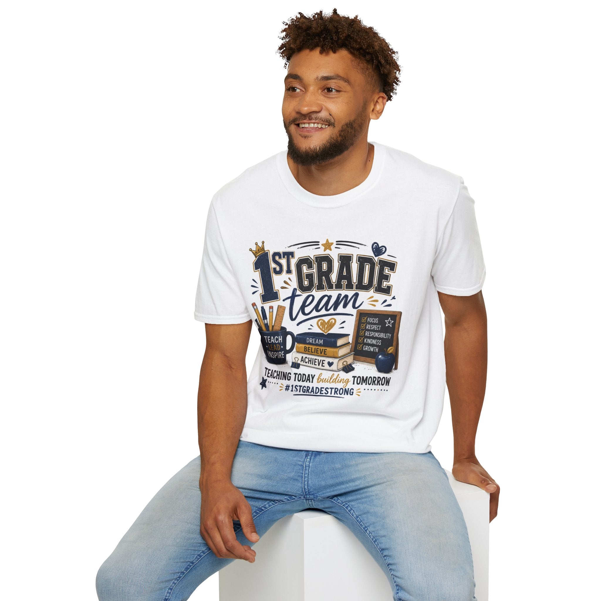 1st Grade Squad Unisex Graphic Tee | Softstyle T-Shirt