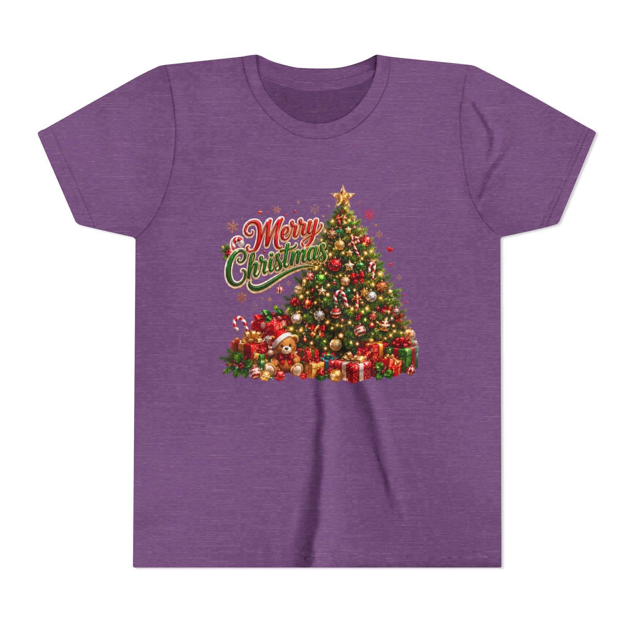 Merry Christmas Tree Shirt – Classic Holiday Tee | Christmas Gift for Kids and Famil