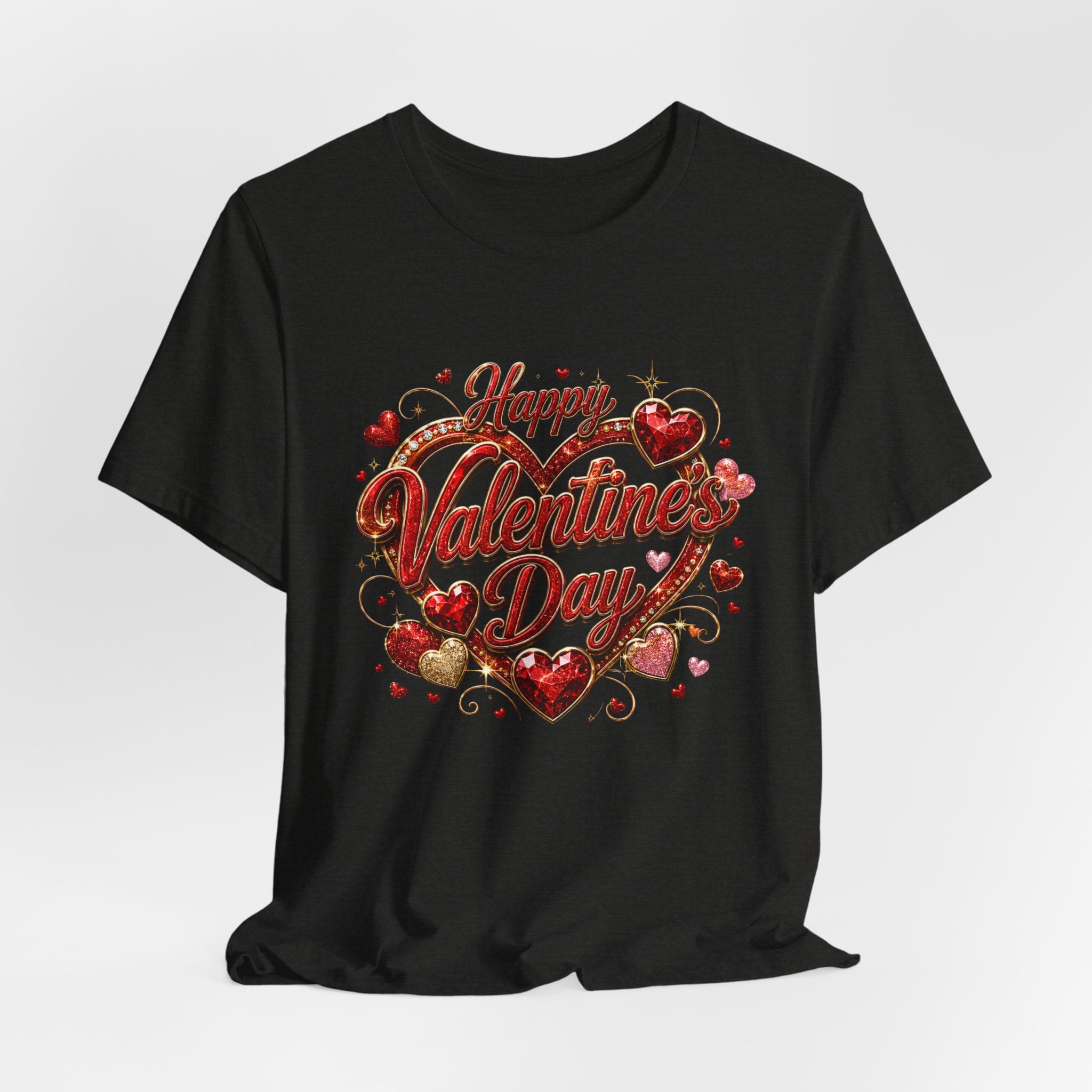 Happy Valentine's Day Glam Heart T-Shirt
