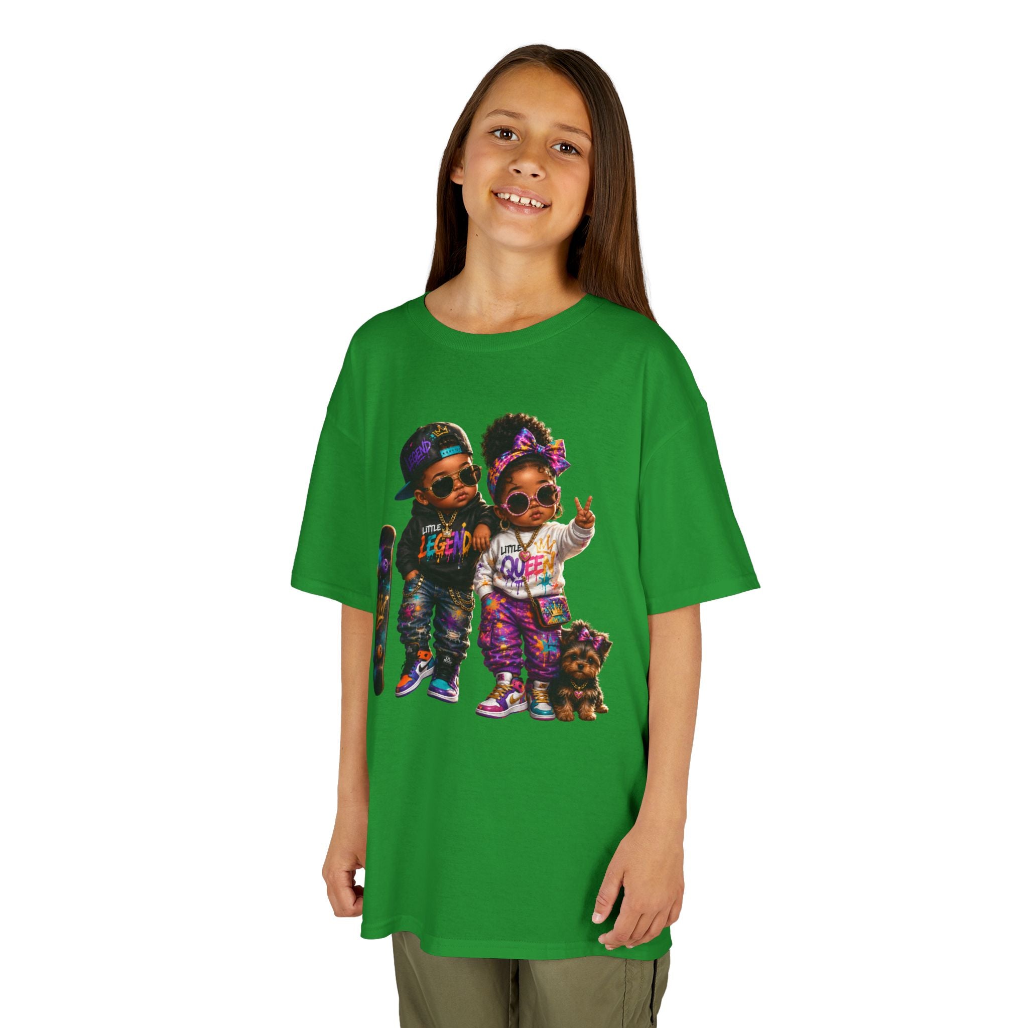 Little Legend & Little Queen T-Shirt | Back to School Hip Hop Kids Graphic Tee | Urban Streetwear Shirt