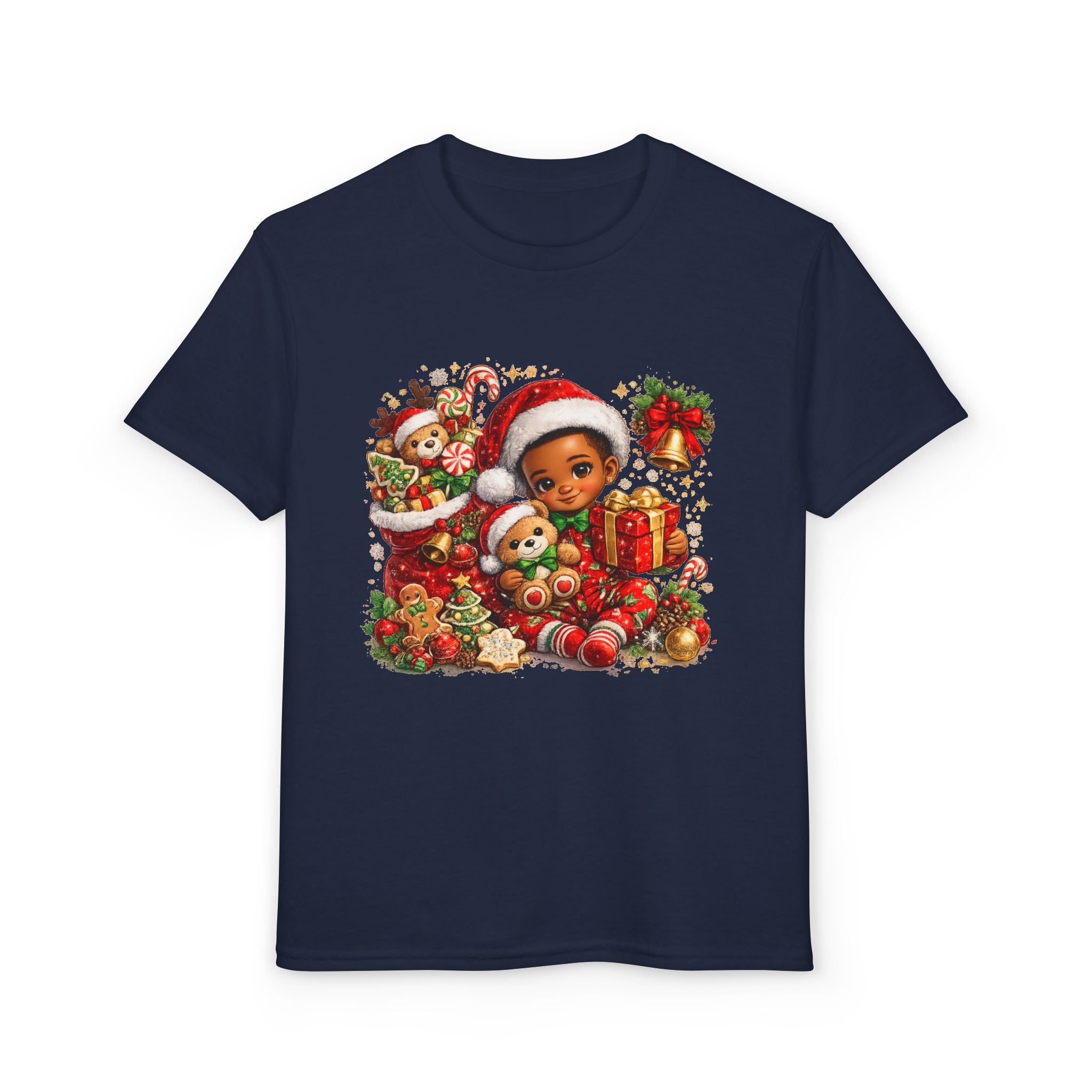 Black Boy Christmas Shirt – Melanin Kids Holiday Tee | Christmas Gift for Boys