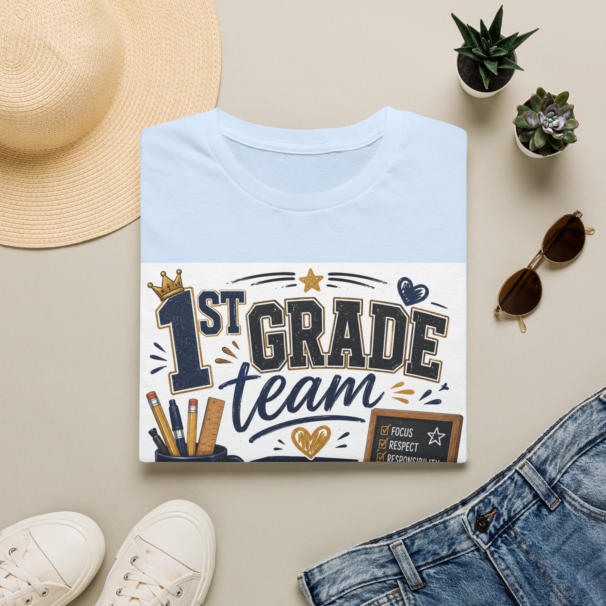 1st Grade Squad Unisex Graphic Tee | Softstyle T-Shirt