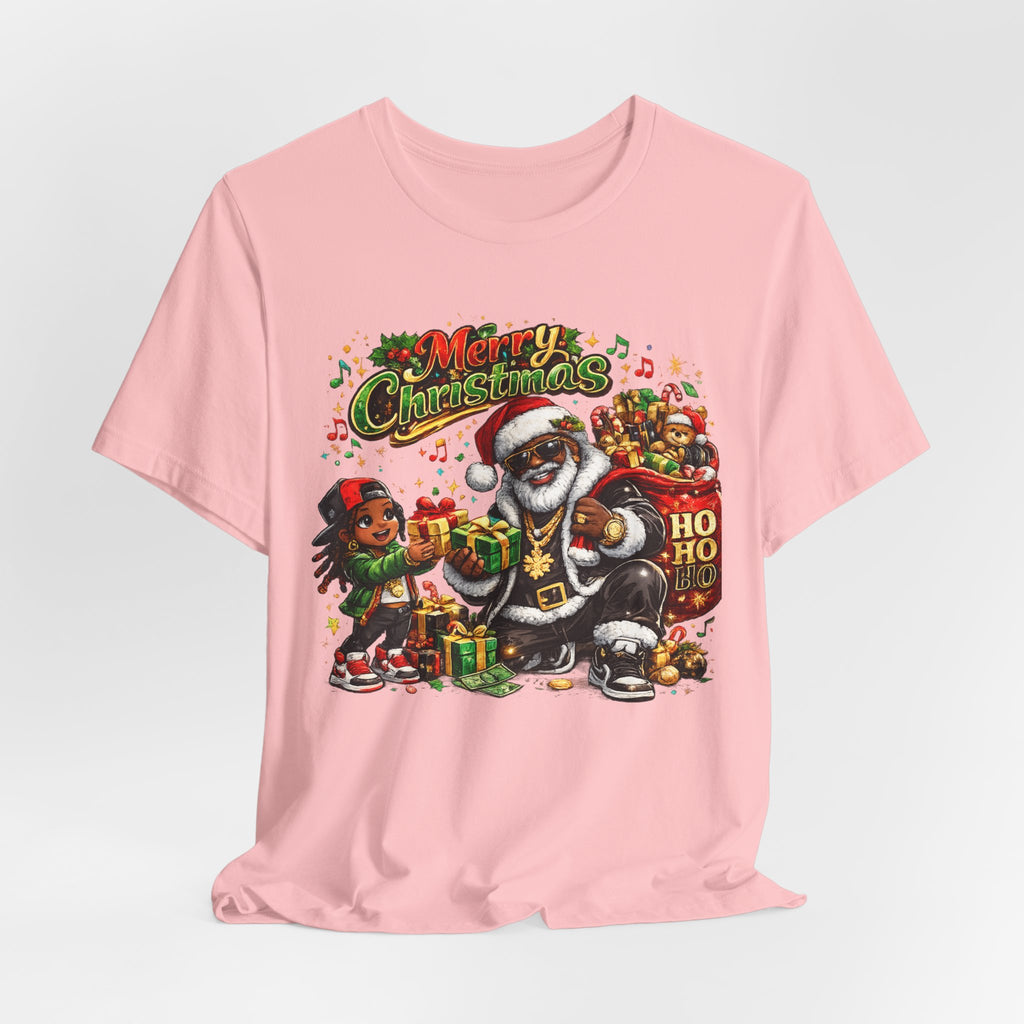 Black Santa Merry Christmas Shirt – Hip Hop Santa Gift Tee | Melanin Family Holiday Shirt