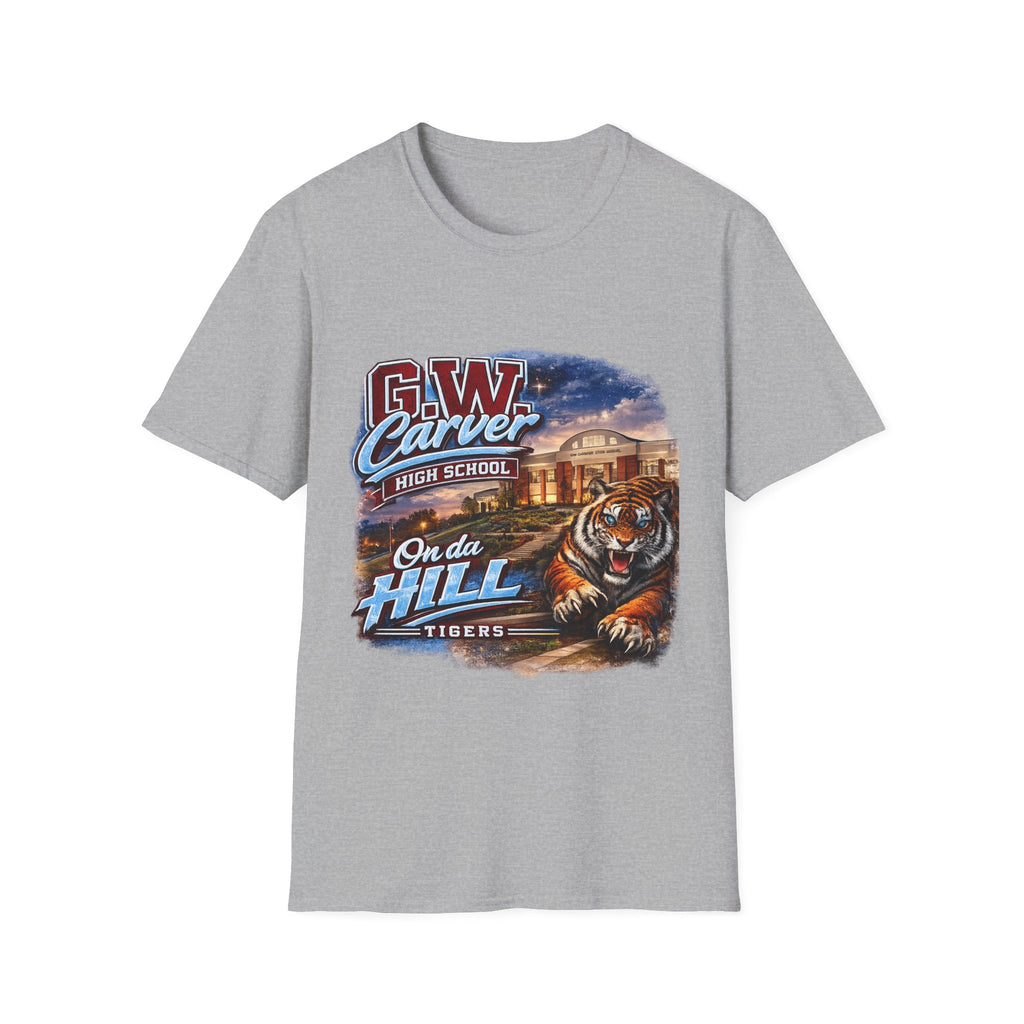 G.W. Carver High School Tigers T-Shirt | On Da Hill School Spirit Tee | Columbus GA Tiger Pride Graphic Tee