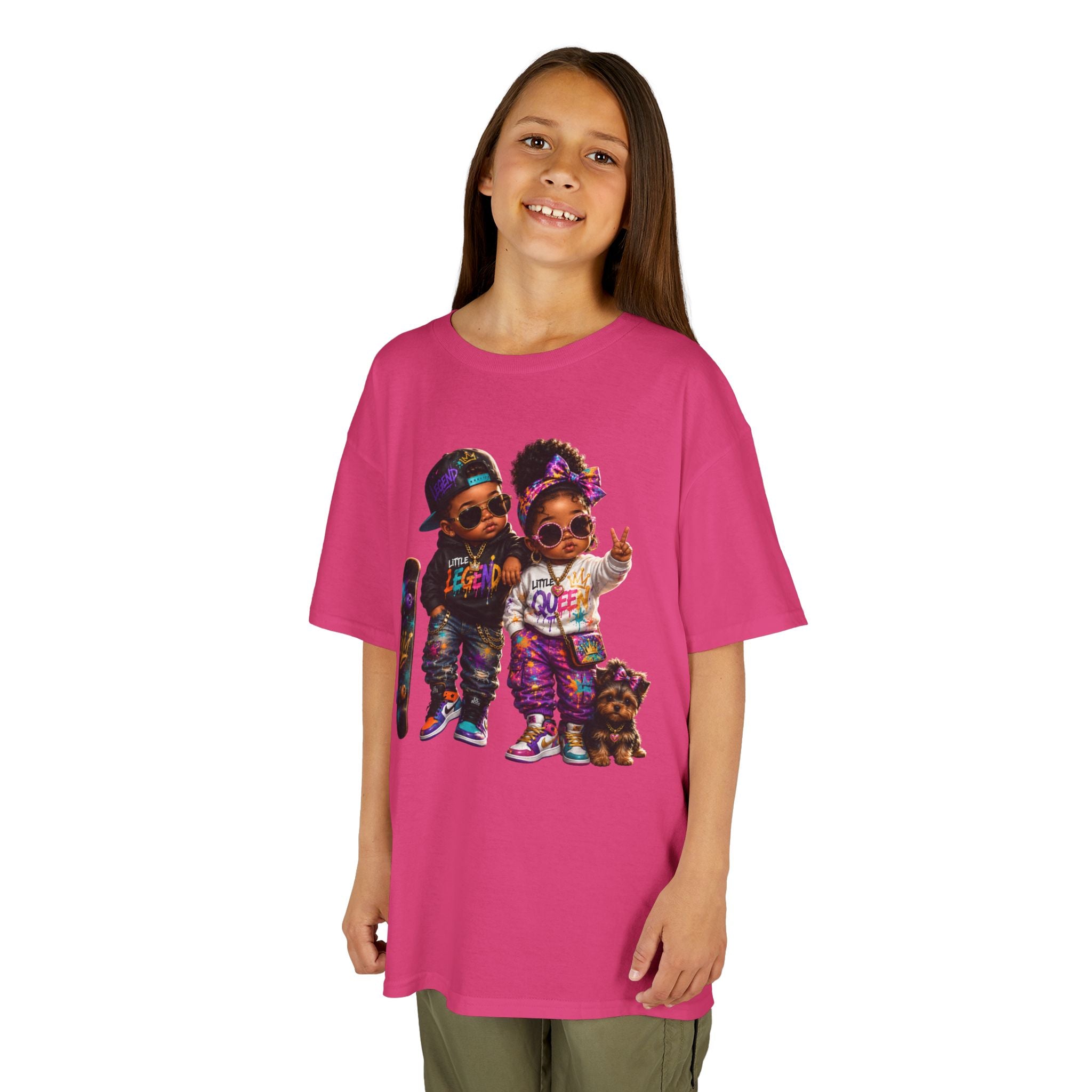 Little Legend & Little Queen T-Shirt | Back to School Hip Hop Kids Graphic Tee | Urban Streetwear Shirt