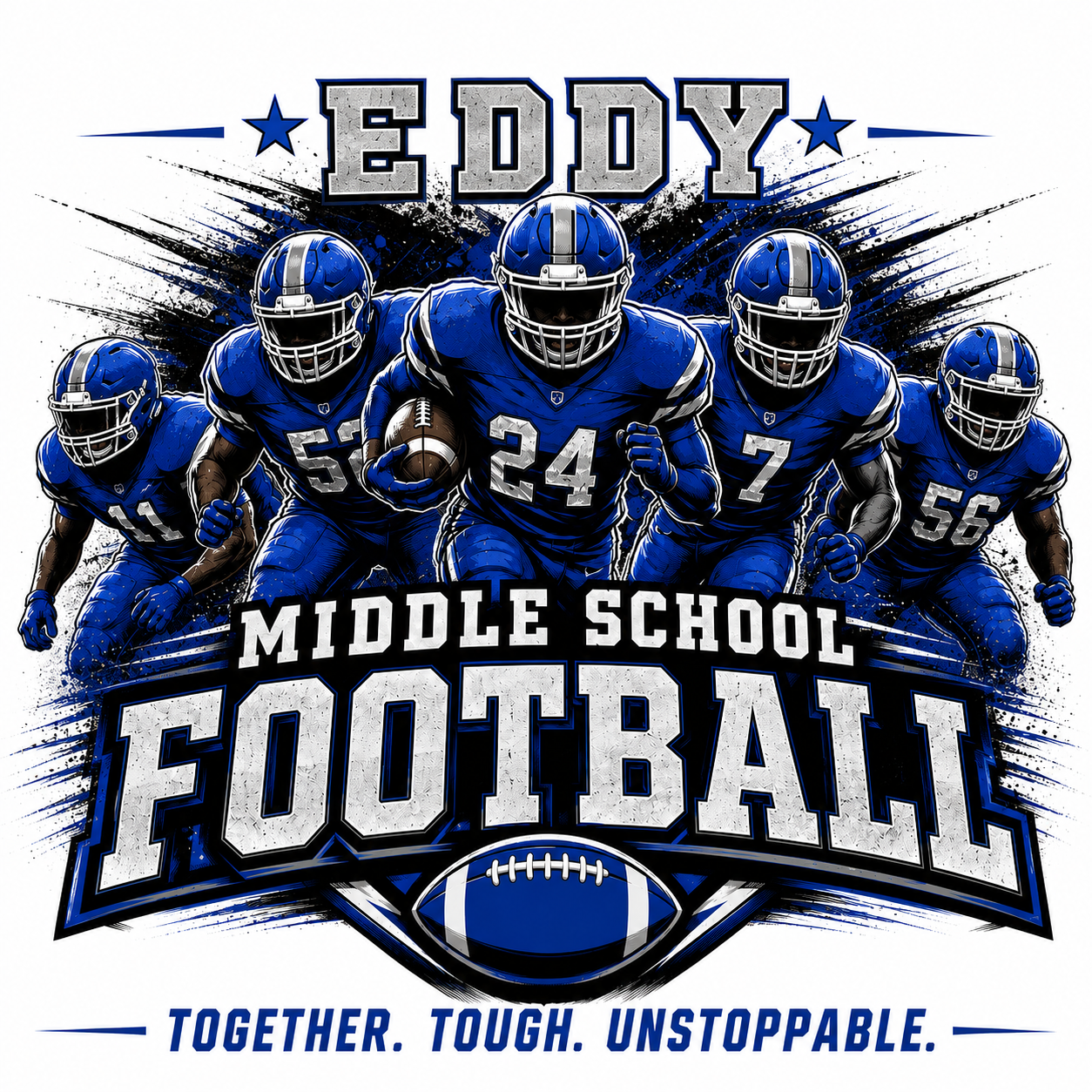 Eddy Middle School Football SVG/PNG